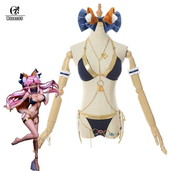 

ROLECOS Tamamo no Mae FGO Game Cosplay Game Costume Swim Suit Women Costume Tamamo no Mae Fate Grand Order Cosplay Accessories