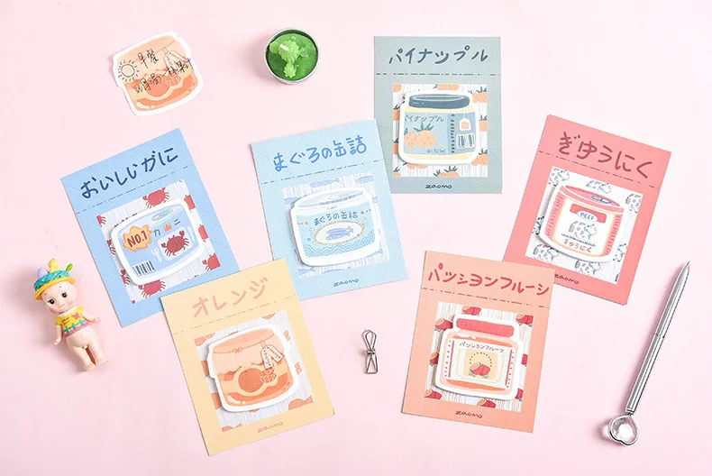 Early Mu Origional Sticky Notes Passion Fruit Can Series Message Notes Removable Self-stick Notes Creative Stationery 6