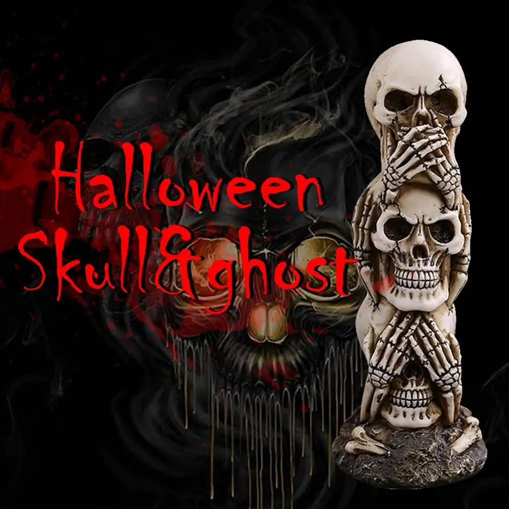 Bones Skeleton Human Model Skull Full Body Mini Figure Toy Halloween Movable Mr