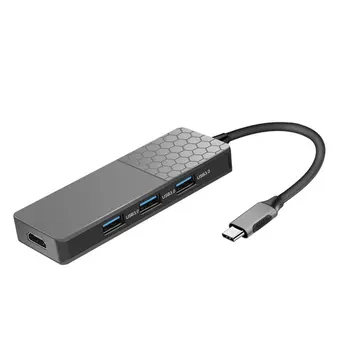 

Type-C Docking Station Typec Hub Multi-Function Usb Hub Hdmi 4K Notebook Low Temperature Accessories Usb Hub