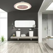 AC 220V светодиодный потолочный вентилятор, лампа с затемнением и пультом дистанционного управления для гостиной, детской спальни