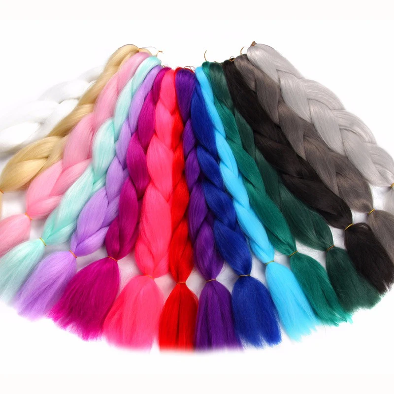 Xpression-pelo trenzado degradado para mujer, 82 pulgadas, 165g, negro, marrón, rosa, trenza larga Jumbo, Crochet, Kanekalon, superligero
