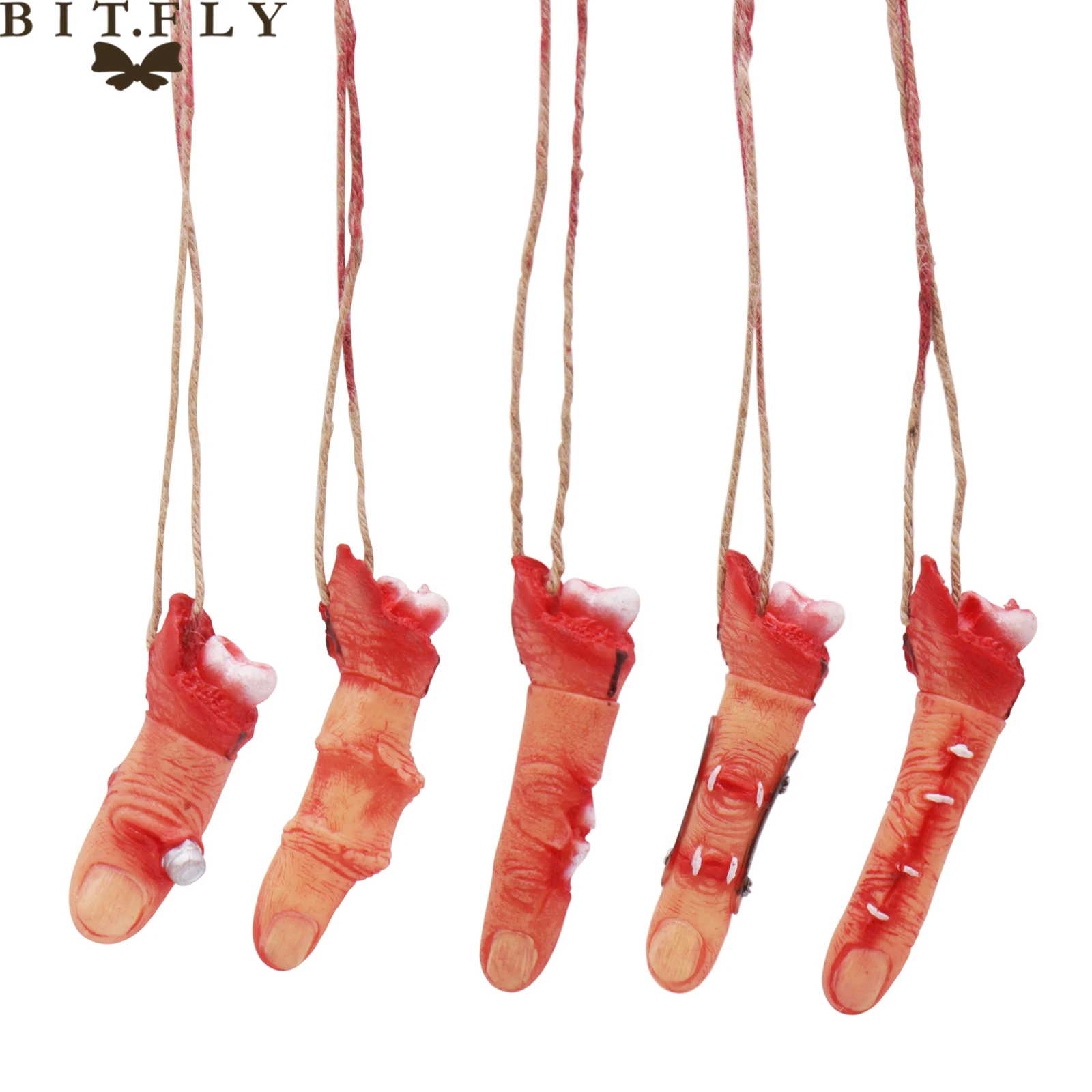 1 шт. Хэллоуин ужас кровавый сломанный палец страшные разрезанные пальцы