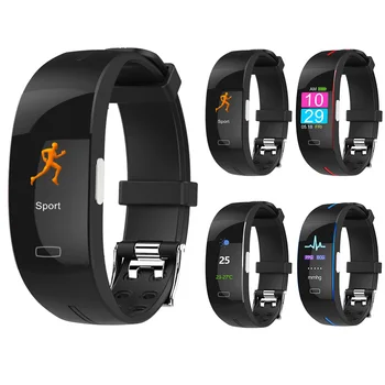 

P3A 0.96 inch Waterproof Sports Watch ECG PPG Sleep Vibration Reminder Monitor Smart Watch Blood Oxygen Measurement