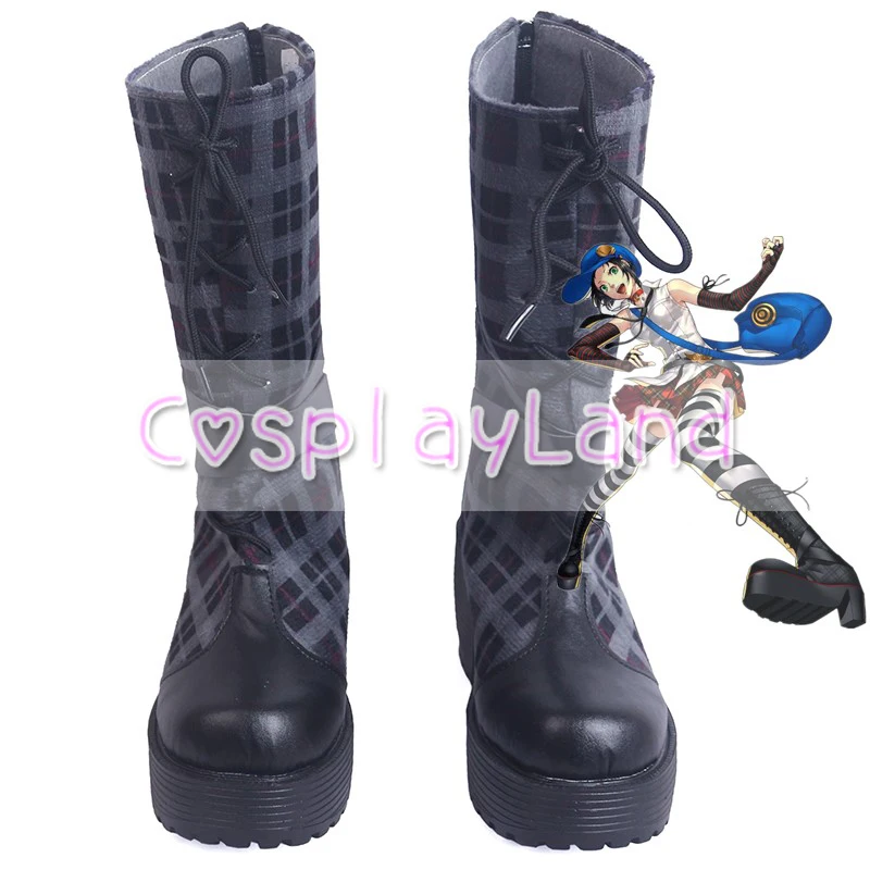 

Сапоги для косплея Persona 4 The Golden Marie, черные женские туфли, аксессуары по индивидуальному заказу, вечерние Фли для Хэллоуина