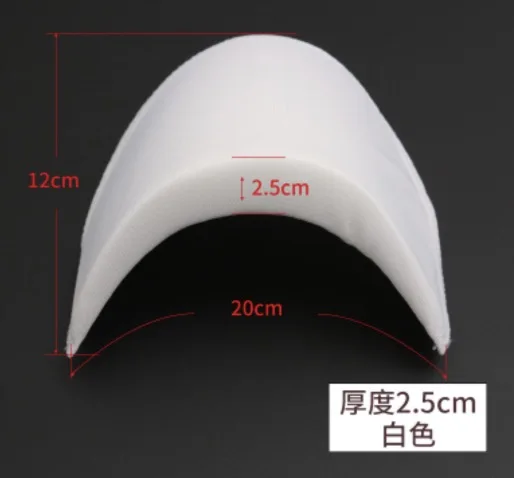 8Pieces 20x12cm Thickness 2.5cm Clothes Shirt Sponge Shoulder Pads Dress