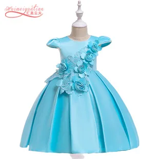 AliExpress детское платье г. стиль, костюм с бантом детское торжественное платье в горошек, ding zhu hua платье принцессы
