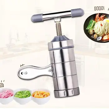 

Manual Stainless Steel Noodle Maker Press Pasta Machine Crank Cutter Cookware Making Spaghetti Kitchen Cooking Tools Accessories