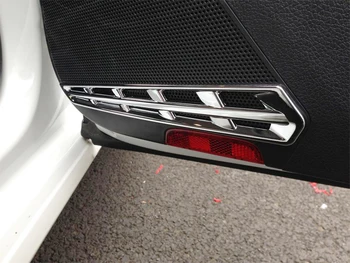 

For Volkswagen Golf MK7 2014-2019 Chrome Interior Side Door Speaker Cover Decoration Trim ABS Car Accessories 4PCS