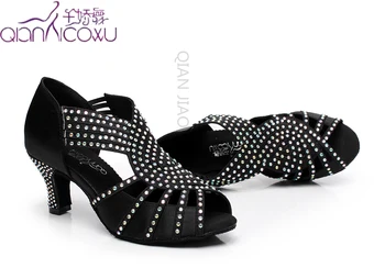 

discounts jazz salsa ballroom latin dance shoes for dancing women standard waltz dances tan with heels sandals