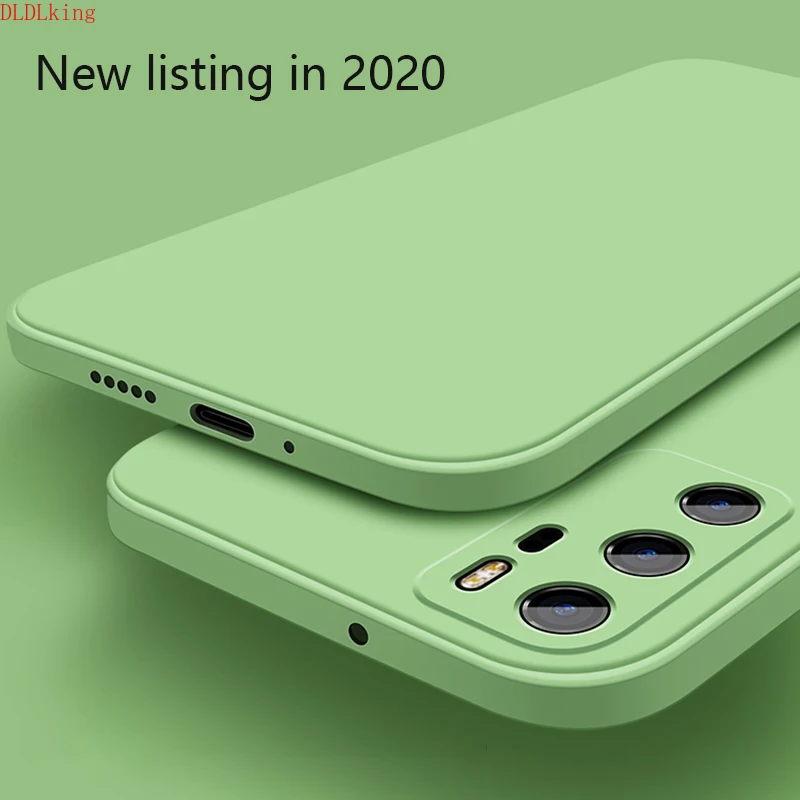 Однотонный чехол из жидкого силикона с прямыми краями для Huawei P40 Pro Φ Mate 30 |