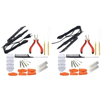

Dedicated Thermostat Hair Extension Hair Extension Seamless Heating Control Flat Plate Fusion Hair Extension Tool Kit Keratin Ad