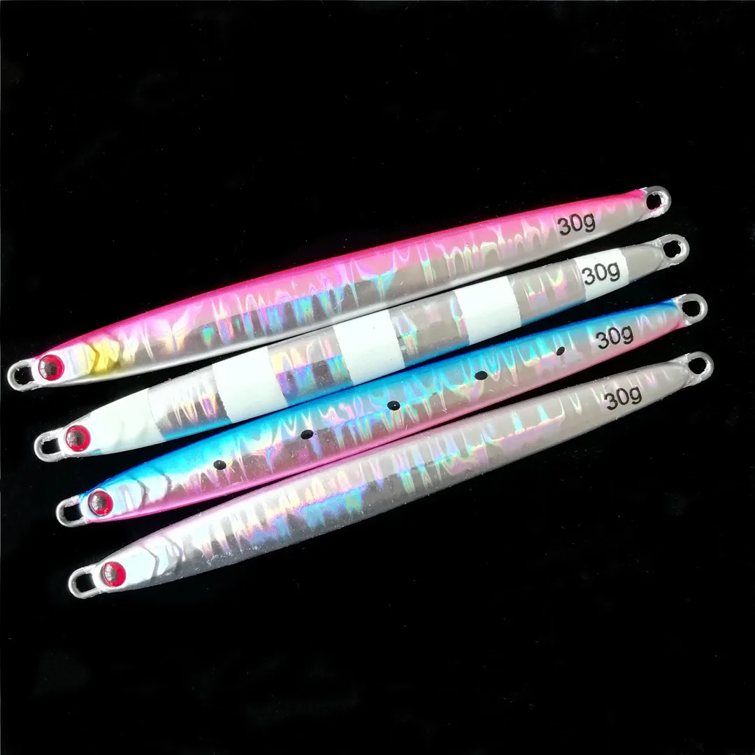 

Swolfy 4pcs 30g 40g 60g new lead jig isca artificial fishing jig Metal jig Jigging lure pencil lure slow jig lure fast jig