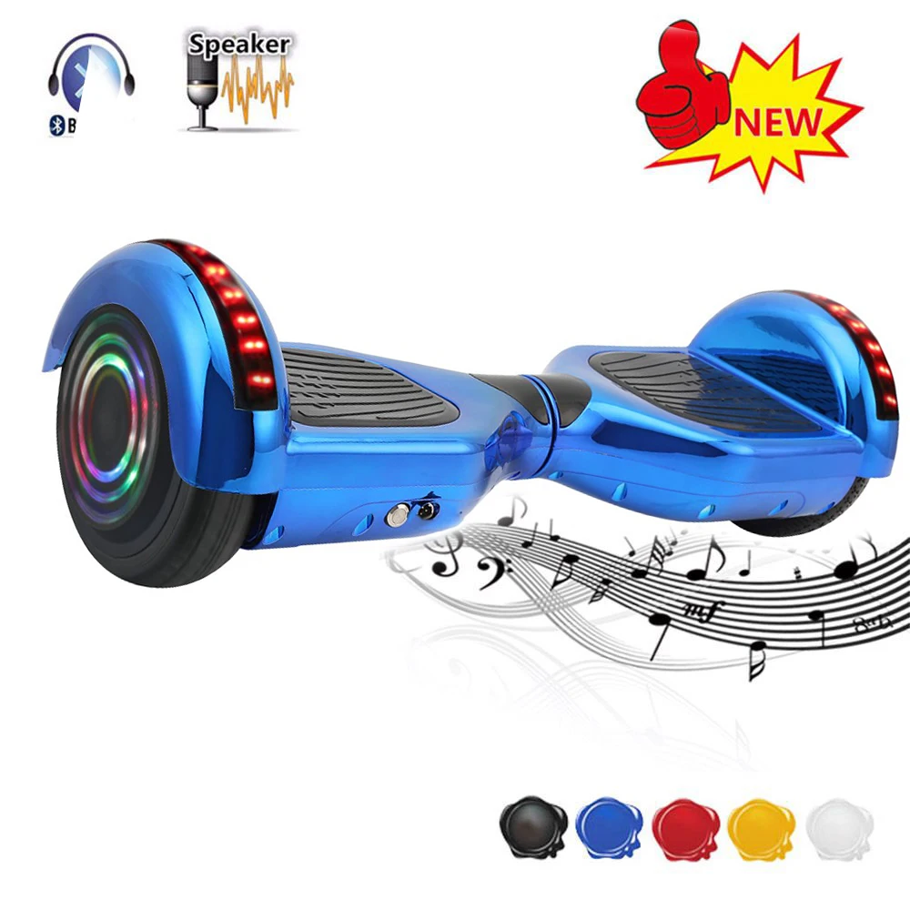 

6.5 inch Bluetooth Hover board 2 Wheel Electric Scooter UL2272 Smart Hoverboard Balance Electric Skataboard With LED Scooter