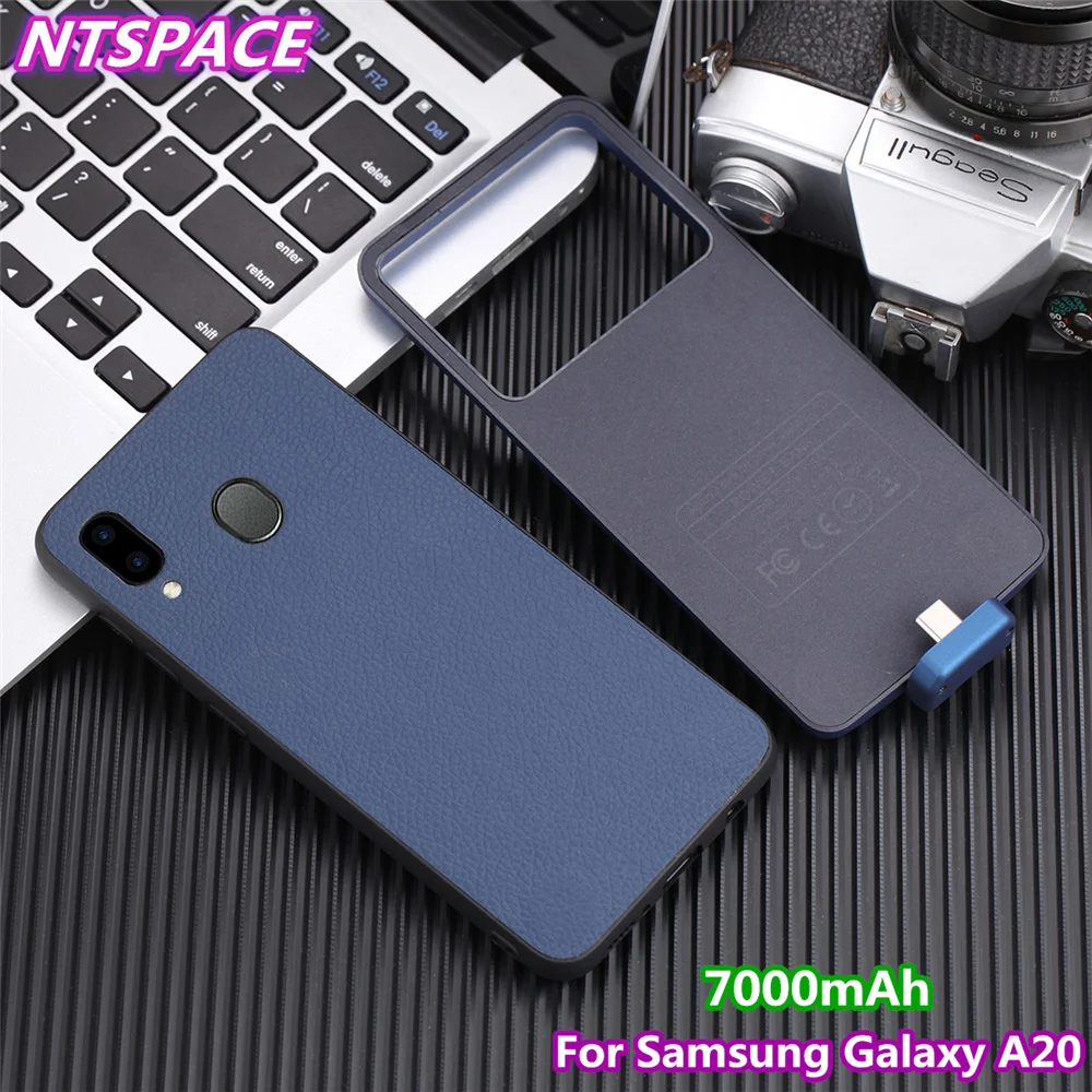

Extended Phone Battery Power Case 7000mAh Portable Power Bank Charge Cover For Samsung Galaxy A20 Backup Battery Charging Case