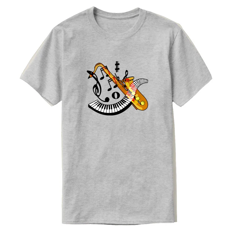 Custom Humor Saxophone Sax Jazz Music T Shirt 2020 Novelty Clothes Men's Tshirt Short Sleeve Euro Size S-5xl |