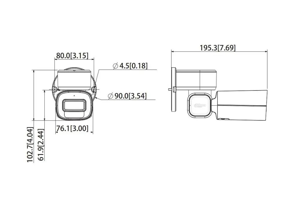 Dahua IP камера DH-PTZ1C203UE-GN 2MP 3x Starlight IR сетевая камера PTZ Поддержка PoE 2,7 мм-8,1 мм объектив