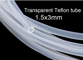 

1.5mm inner diameter 1.5x3mm Transparent Teflon tube clear Ptfe tube PFA pipe FEP hose F46 tubing acid-base