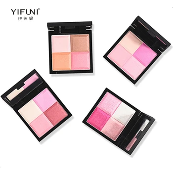 

Eye Shadow Palette Shimmer Heart Shaped Blush Highlight Eye Shadow Makeup Smooth Eyes Cosmetic Pressed Powder 4 color