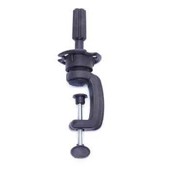 

High quality adjustable model Mannequin head support for wigs 1 piece black wig hair support desk table bracket clamp