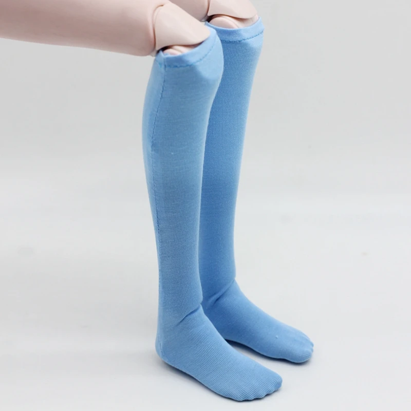 ZJF156-01 BJD 1/3 одежда средней длины чулки игрушки для детей яркие цвета полосатые кружевные носки 1 шт. ткань кукольные носки для куклы одежда детские игрушки - Цвет: ZJF156-01