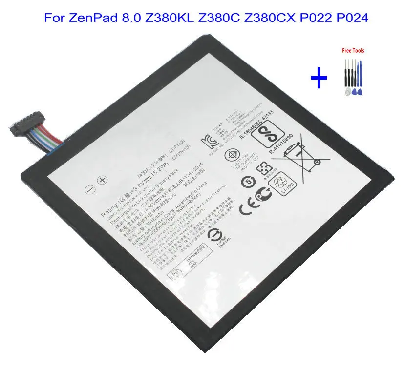 1x 4000mah C11p1505 Tablet Pc Replacement Battery For Asus Zenpad 8.0