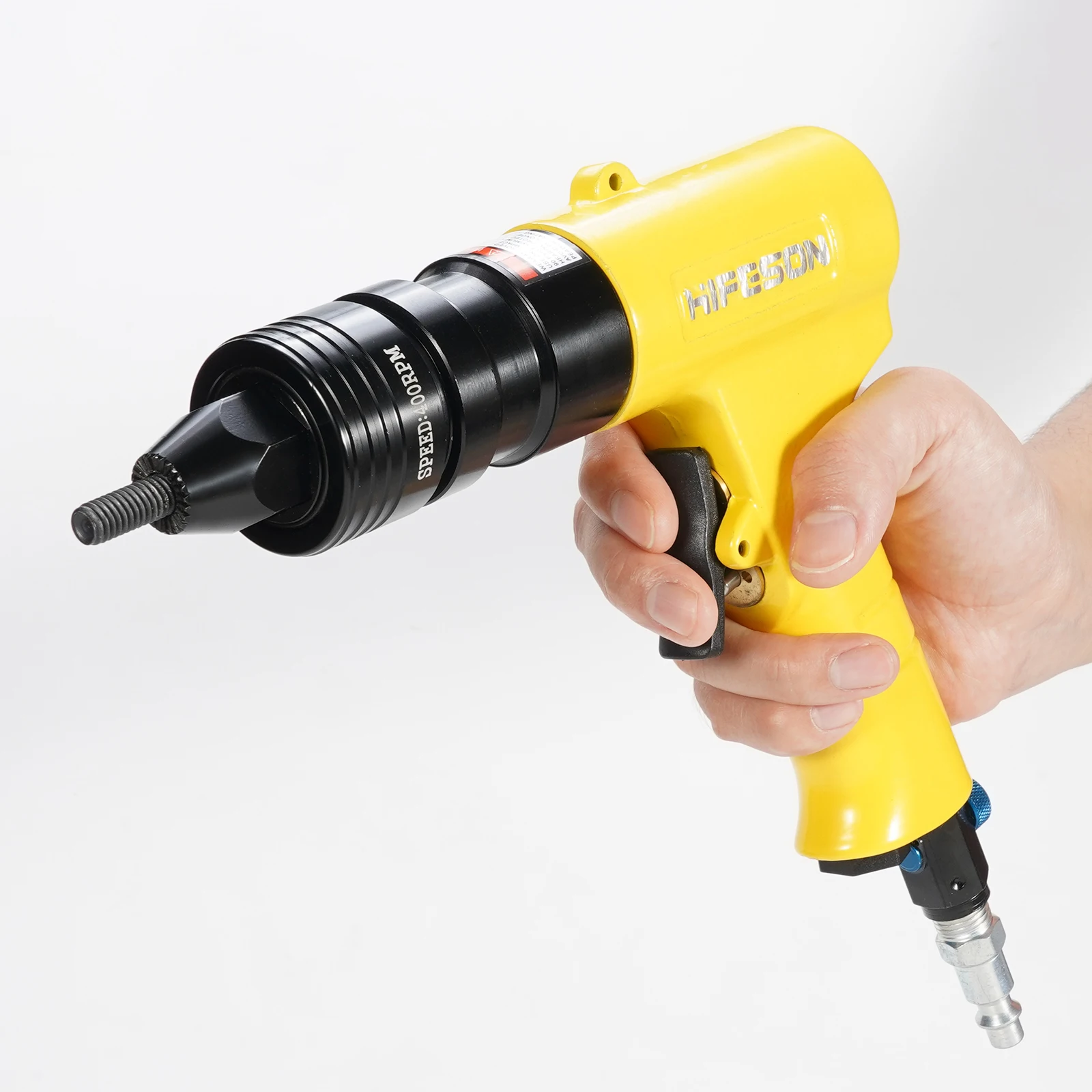 HIFESON Pneumatic Rivet Nut Gun Insert Threaded Pull Setter Riveters Riveting Nuts Rivnut Tool for M3 M4 M5 M6 M8 M10 M12 2