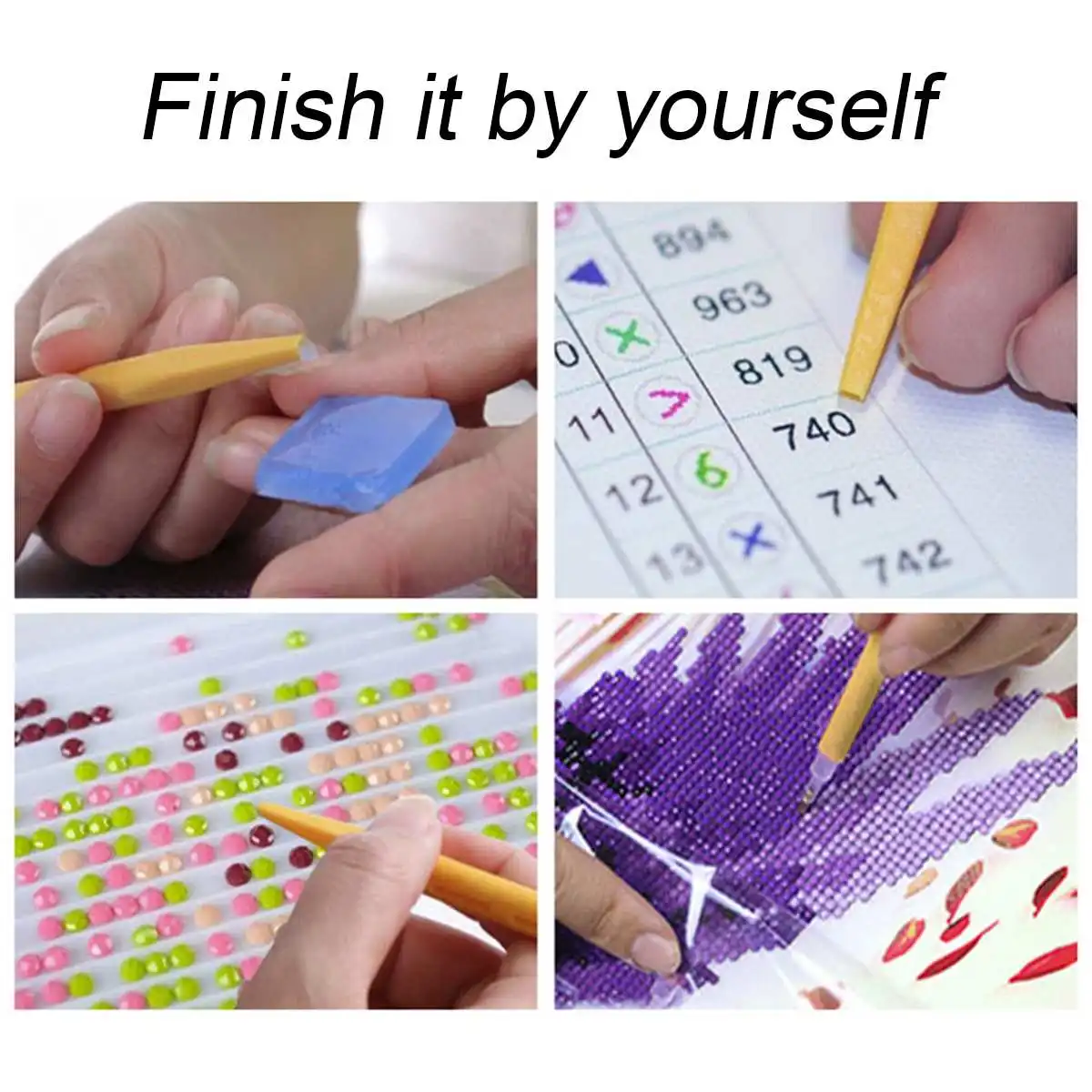 5D алмазная живопись с рамкой Diy мультяшная девочка полный набор для вышивки крестиком холст алмазные Стразы подарки для детей 15*15 см