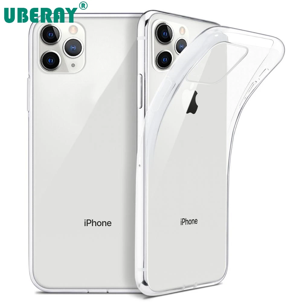 Ультратонкий Прозрачный чехол для iPhone SE 2020 11 Pro Max XS XR X мягкий силиконовый из ТПУ 6