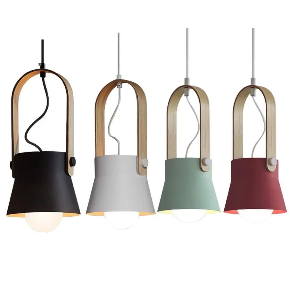 

Nordic Simple Restaurant Lamp Aisle Aluminum Chandelier Study Creative Bedroom Bedside Bar Macaron Chandelier