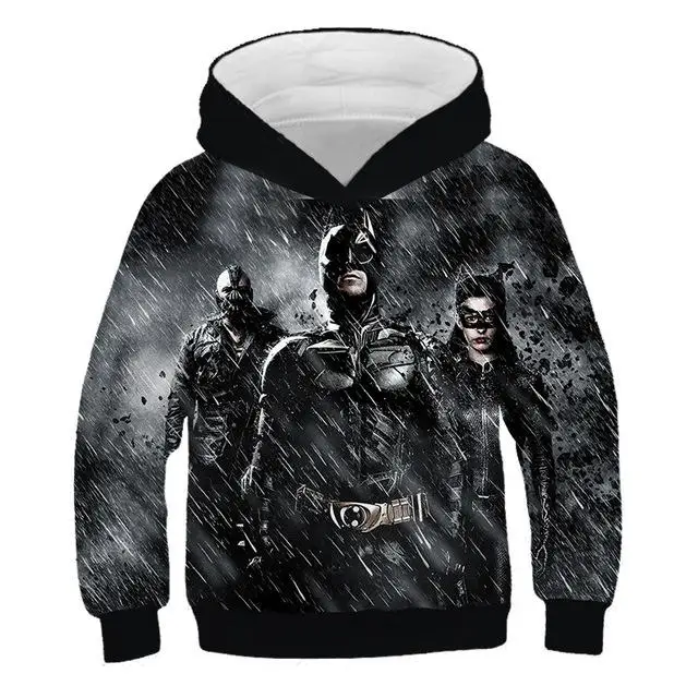DC Бэтмен 3d печать детская толстовка детская модная одежда принт супергероя Крутая толстовка с капюшоном мальчики и девочки Досуг Толстовка - Цвет: TNT-888