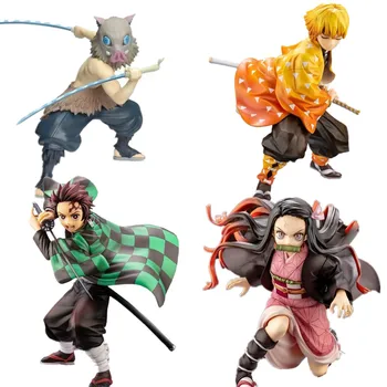 

Kimetsu no Yaiba Figure Nezuko Zenitsu Tanjirou Giyuu ARTFX J 1/8 PVC Action Figure Toy Demon Slayer Anime Collectible Figurine