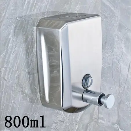 ULGKSD дозатор жидкого мыла из нержавеющей стали настенный 300 мл дозаторы для ванной комнаты Аксессуары - Цвет: Chrome