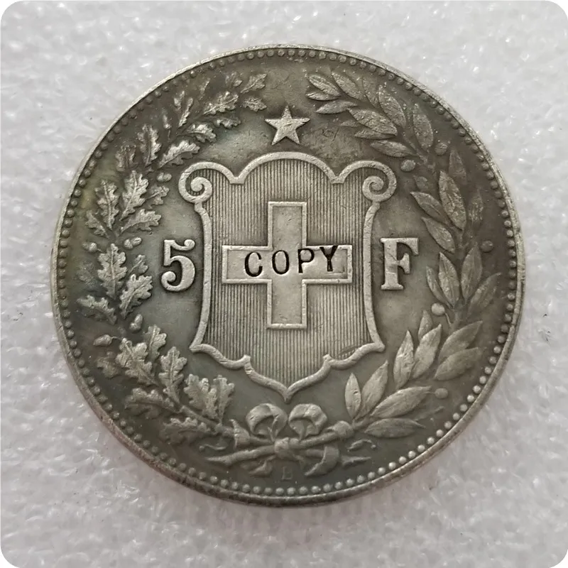 1888-1916 Switzerland 5 Francs BERN Copy Coin