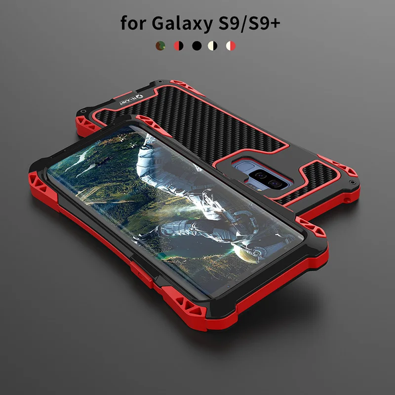 Противоударная силиконовая рамка для Samsung Galaxy S9 Plus металлический алюминиевый