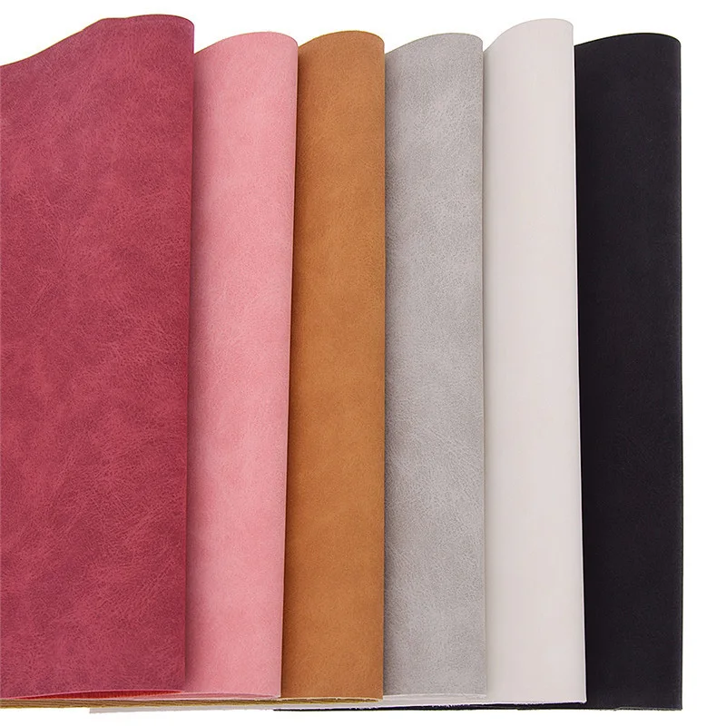 A4 Faux Suede PU Leather Fabric – 21x29cm Waterproof Synthetic Material for DIY Sewing & Garments 1