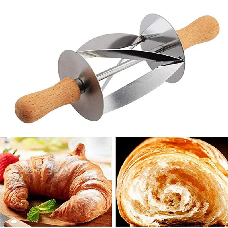 Making Croissant Bread Wheel
