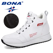 BONA/Новинка года; дизайнерские Короткие Плюшевые ботинки; женские уличные кроссовки для отдыха; женская обувь на толстой подошве; удобная обувь