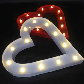 

LED neon modeling light hollow out big love decorative light ins net red decorative night light