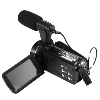 

MIC-06 Camera External Microphone Stereo Mobile Phone Video Recording Mic With Handheld F-mount Clip For Smartphone Camera