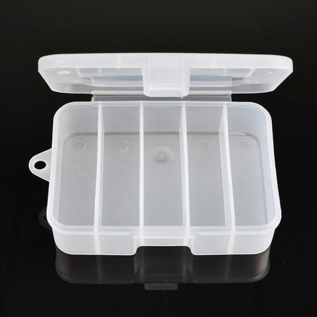 Plastic Fishing Lure Fish Hook Bait Storage Tackle Box Case Container Organizer