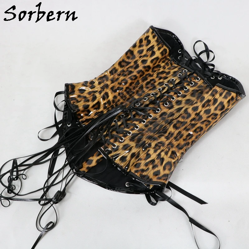Sorbern Custom Color Corset Women Fetish U-Shaped Cup Support Breast Steel Corset With Corset Lace Up Back Hourglass