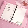 Sharkbang New 80 Sheets Kawaii Sakura And Cat A6 Loose Leaf Notebook Refill Spiral Binder Inner Pages Line Grid Blank Agenda 2