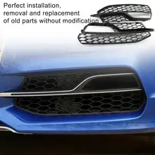 

80% Hot Sales!! 2Pcs Fog Lamp Bezels Easy to Install Lightweight ABS Light Bumber Grille 8V3807681Q 8V3807681G for Audi A3 Sport
