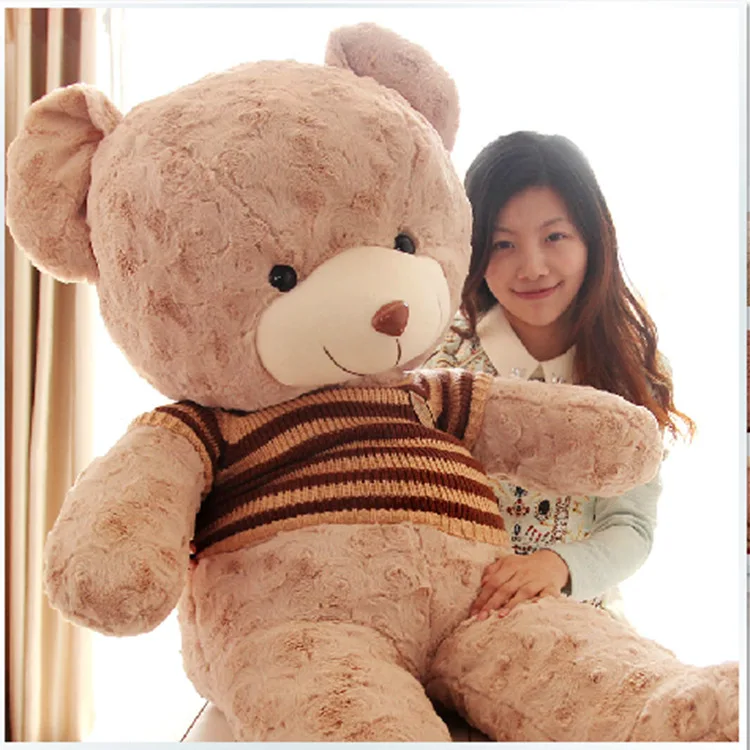 

Sweater Bear Rose Bear Hug Sweater Teddy Bear Doll Large Size 1.6 Meters Birthday Gift GIRL'S