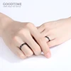 Noble Lover's Rings Real 925 Sterling Silver Rings Black Gold Color Sterling Silver Ring Couple Rings Jewelry Accessories Gift 4