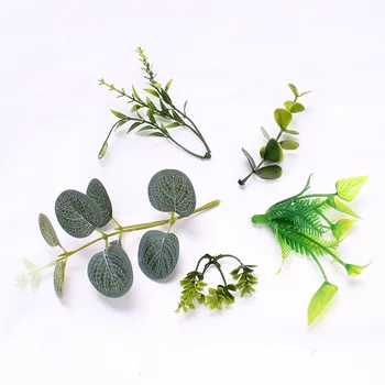

20Pcs/Pack Artificial Plants Green Turtle Leaves Garden Home Decor Autumn Decoration Artificial Grass Plant