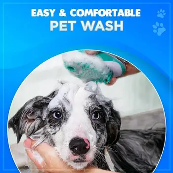 

Pet Dog Bath Brush Comb Silicone SPA Massage Brush Shower Hair Removal Comb For Dogs Cats Cleaning Grooming Tool Pet Supplies
