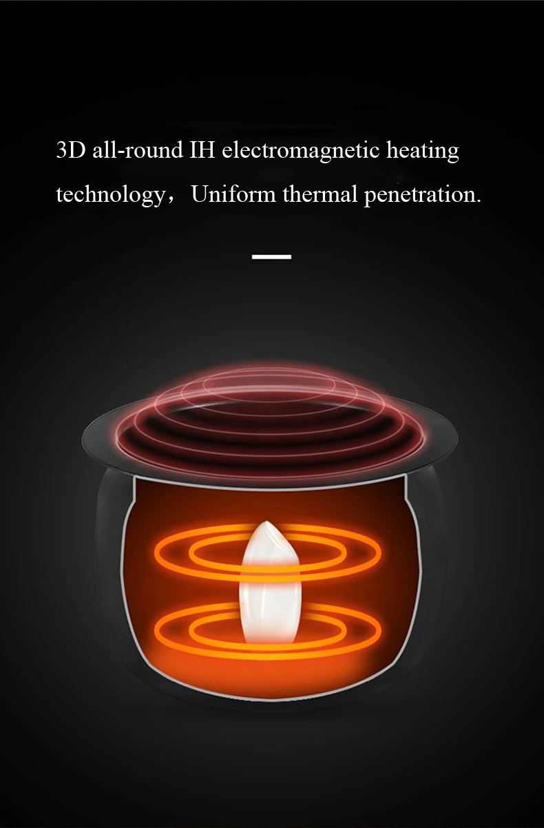 Коммерческого и домашнего использования 220V интеллигентая(ый) электрическая автоматическая машина для жарки машина 6L Пособия по кулинарии вок горшок с антипригарным покрытием мульти Плита