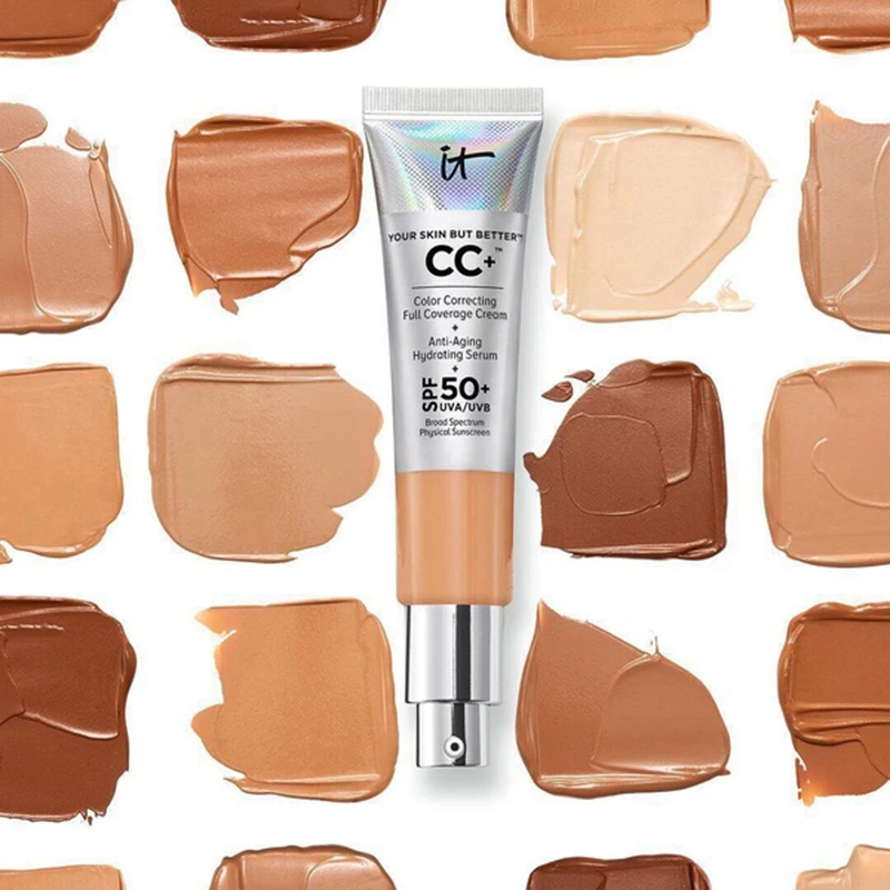 It Cosmetics CC Cream Matte Concealer Oil-Control Makeup Base Full Cover Dark Circle Eyes Make Up SPF 50+ Skin Brighten Cream